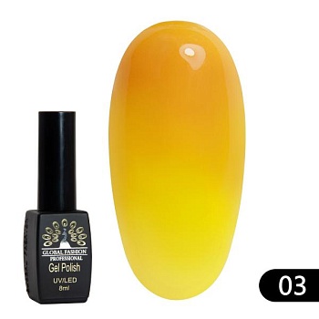 Гель-лак Global Fashion (Глобал Фэшн) Термо 003, 8 мл Гель-лак Global Fashion (Глобал Фэшн) Термо 003, 8 мл