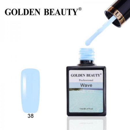 Гель-лак Golden Beauty (Голден Бьюти) 38 Wave, 14 мл