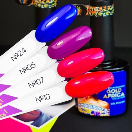 Гель-лак TNL (тнл) Gold Africa 010 Фруктовый ликер, 10 мл