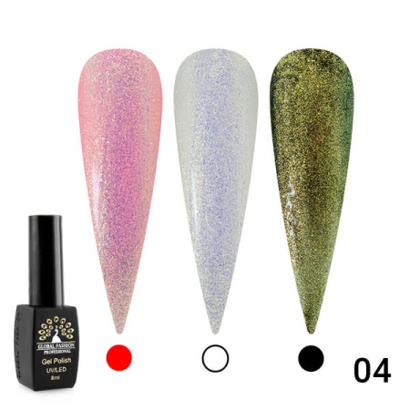Гель-лак Global Fashion (Глобал Фэшн) Shine Star 004, 8 мл