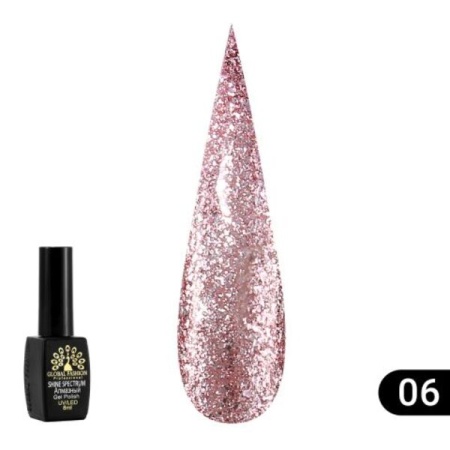 Гель-лак Global Fashion (Глобал Фэшн) Shine Spectrum 306, 8 мл