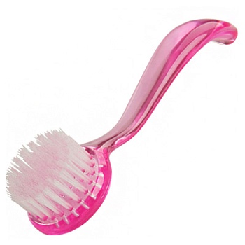 Щетка с длинной ручкой для чистки от опила розовая, 1 шт