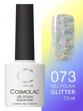 Гель-лак Cosmolac (Космолак) Glitter 73 Звезда вечера, 7,5 мл.