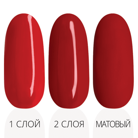 Гель-лак LAK'U (Лакью) Ruby Red R 05, 10 мл