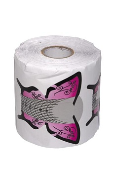 Форма для наращивания бумажные Бабочка розовая, 300 штук