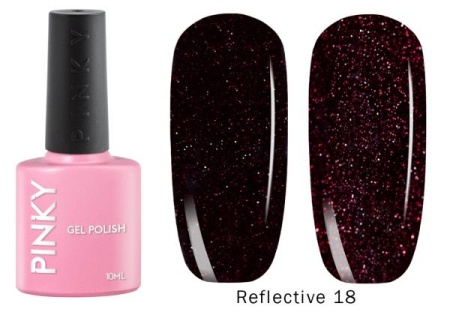 Гель-лак PINKY (Пинки) Reflective 18, 10 мл