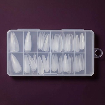 Гелевые типсы Optima Стилет матовые 120 шт.