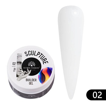 Скульптурный гель Global Fashion (Глобал Фэшн) Sculpture Builder Gel 02, 15 гр
