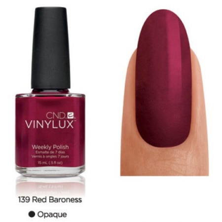 Лак CND Vinylux (Винилюкс) Red Baroness 139, 15 мл