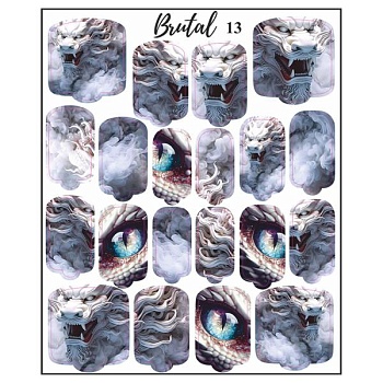 Тэг-пленка для маникюра и педиюра Brutal 013