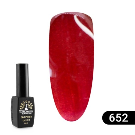 Гель-лак Global Fashion (Глобал Фэшн) Sexy Red 652, 8 мл