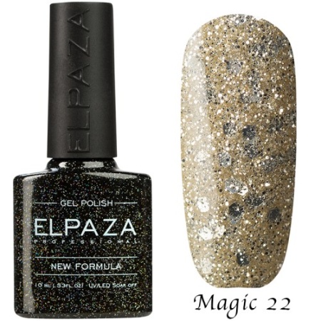 Гель-лак Elpaza (Эльпаза) Magic Glitter 022, 10 мл