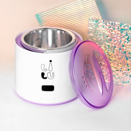 Воскоплав LILU Ashley Max, 500 мл (01 Белый c Сиреневой крышкой)