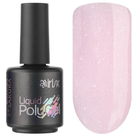 Жидкий полигель Irisk (Ириск) Liquid PolyGel 09 Shimmer Sakura, 18 мл