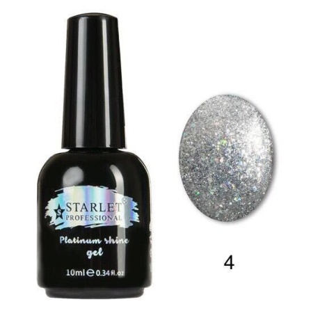 Гель-лак STARLET Professional (Старлет) Platinum Shine Gel 004, 10 мл