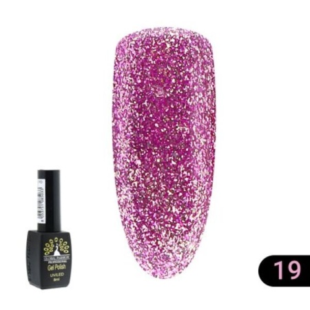 Гель-лак Global Fashion (Глобал Фэшн) Gold 019, 8 мл
