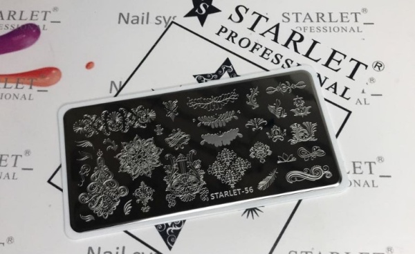 Пластина для стемпинга Starlet (старлет) № 56