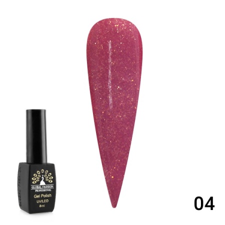 Гель-лак Global Fashion (Глобал Фэшн) Opal 004, 8 мл