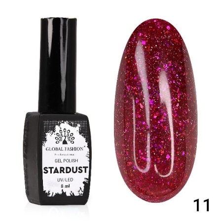 Гель-лак Global Fashion (Глобал Фэшн) Stardust № 11, 8 мл