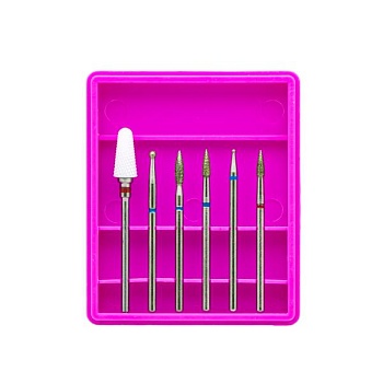 Набор насадок для аппаратного маникюра 30, 6 шт 9-9