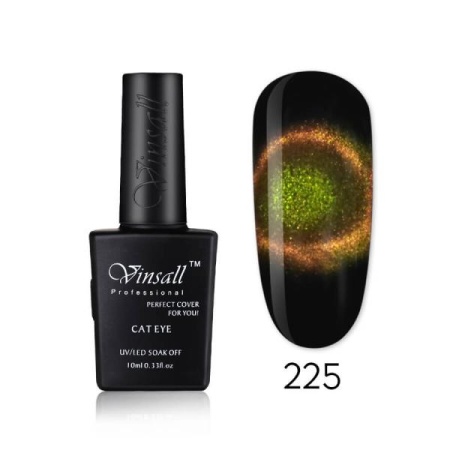 Гель-лак Vinsall (Винсал) Cats Eye № 225 кошачий глаз, 10 мл
