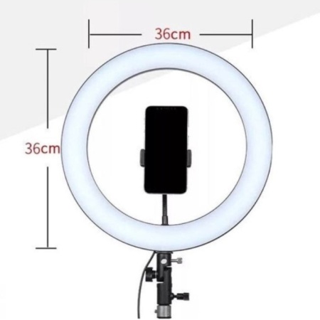 Кольцевая лампа YQ360B 36 см со штативом