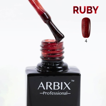 Гель-лак Arbix (Арбикс) Ruby 004 Соус Чили, 10 мл Гель-лак Arbix (Арбикс) Ruby 004 Соус Чили, 10 мл