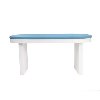 Большой подлокотник для маникюра, 44х16х18 см, голубой