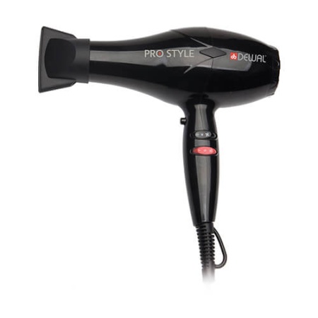Dewal (Деваль) Фен Pro Style черный 2000 вт 2 насадки, диффузор, 03-111 Black