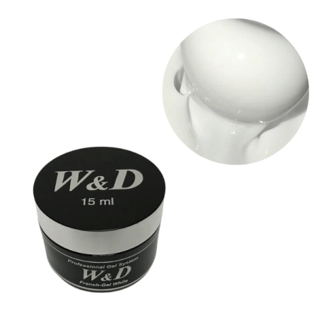 Моделирующий гель W&D French-Gel White (сырьё Keystone), 15 мл