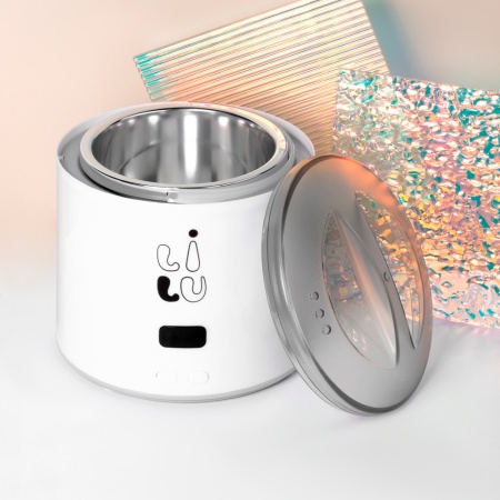 Воскоплав LILU Ashley Max, 500 мл (01 Белый c Сиреневой крышкой)