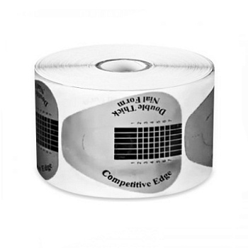 Форма для наращивания ногтей крупная серебро, 500 шт