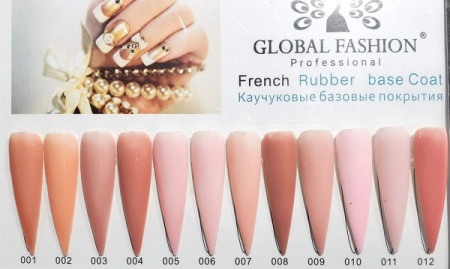 Global Fashion (Глобал Фэшн) Каучуковая френч база French Rubber base coat 012, 8 мл Global Fashion (Глобал Фэшн) Каучуковая френч база French Rubber base coat 012, 8 мл