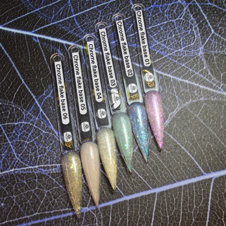 Каучуковая база Global Fashion (Глобал Фэшн) Chrome Flake 05, 8 мл