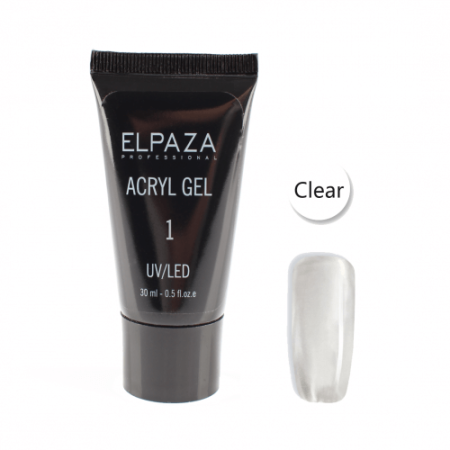 Акригель Elpaza (Эльпаза) Acryl Gel (полигель) UV/LED 01, 30 мл