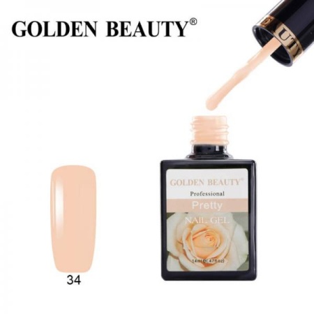 Гель-лак Golden Beauty (Голден Бьюти) 34 Pretty, 14 мл