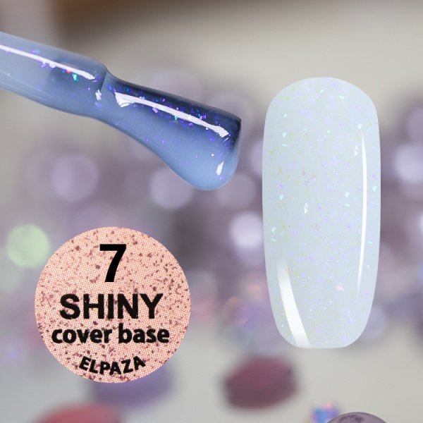 База Elpaza (Эльпаза) Shiny Rubber Base Cover Pink № 07, 10 мл