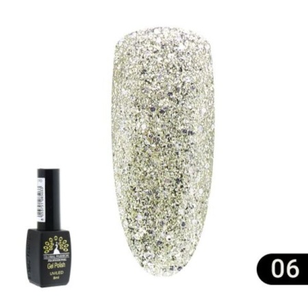 Гель-лак Global Fashion (Глобал Фэшн) Gold 006, 8 мл