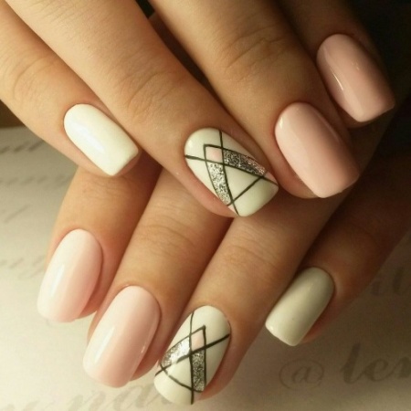 Набор кистей для росписи ногтей, 3 шт