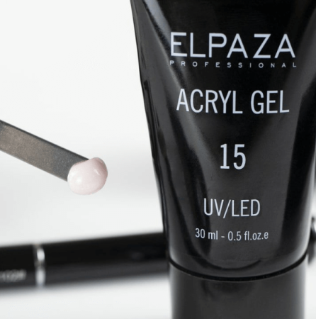 Акригель Elpaza (Эльпаза) Acryl Gel (полигель) UV/LED 15, 30 мл Акригель Elpaza (Эльпаза) Acryl Gel (полигель) UV/LED 15, 30 мл