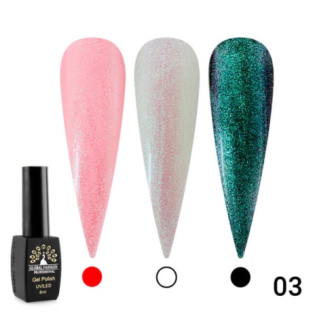 Гель-лак Global Fashion (Глобал Фэшн) Shine Star 003, 8 мл