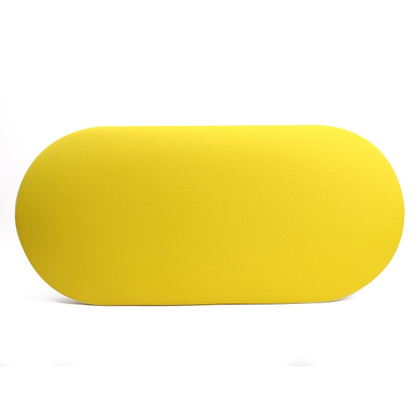 Большой подлокотник для маникюра, 44х16х18 см, желтый