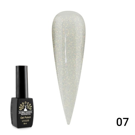 Гель-лак Global Fashion (Глобал Фэшн) Opal 007, 8 мл