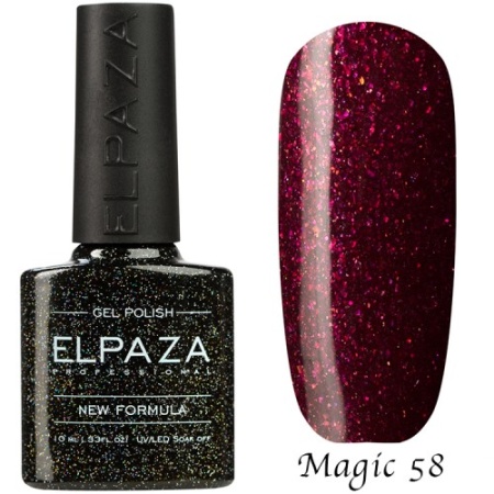 Гель-лак Elpaza (Эльпаза) Magic Glitter 058, 10 мл