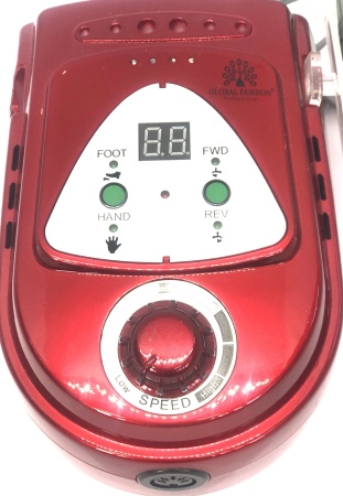 Аппарат для маникюра и педикюра Global Fashion (Глобал Фэшн) ZS-219, красный, 35000 об.