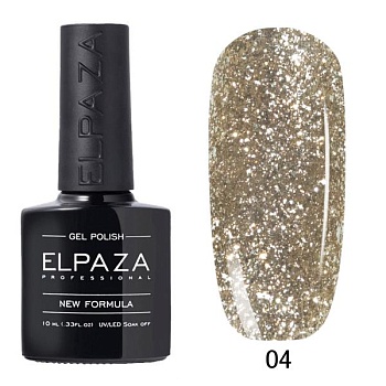 Гель-лак Elpaza (Эльпаза) светоотражающий Platinum 04, 10 мл