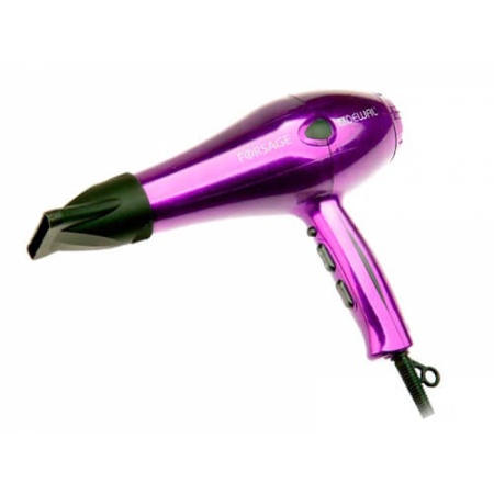 Dewal (Деваль) Фен Forsage пурпурный, 2200 Вт, ионизация, 2 насадки, 03-106 Purple