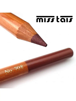 Карандаш для глаз и губ Miss Tais № 708, перламутрово-коричневый Карандаш для глаз и губ Miss Tais № 708, перламутрово-коричневый