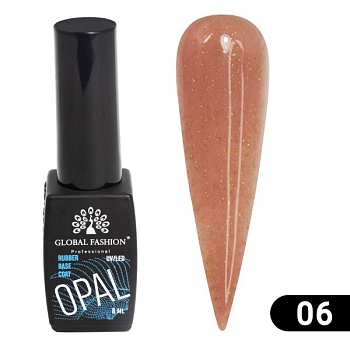 Каучуковая база Global Fashion (Глобал Фэшн) Поталь 06, 8 мл Каучуковая база Global Fashion (Глобал Фэшн) Поталь 06, 8 мл