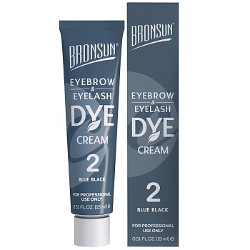 Крем-краска для бровей и ресниц Bronsun Eyebrow and Eyelash Dye, иссиня-черный #2, 15 мл Крем-краска для бровей и ресниц Bronsun Eyebrow and Eyelash Dye, иссиня-черный #2, 15 мл